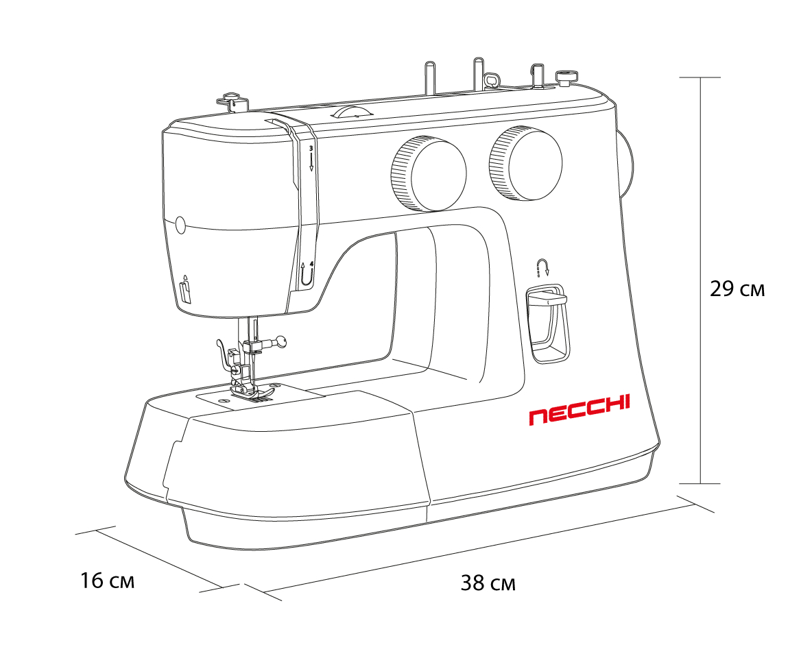 Швейная машина Necchi 2522 22 строчки