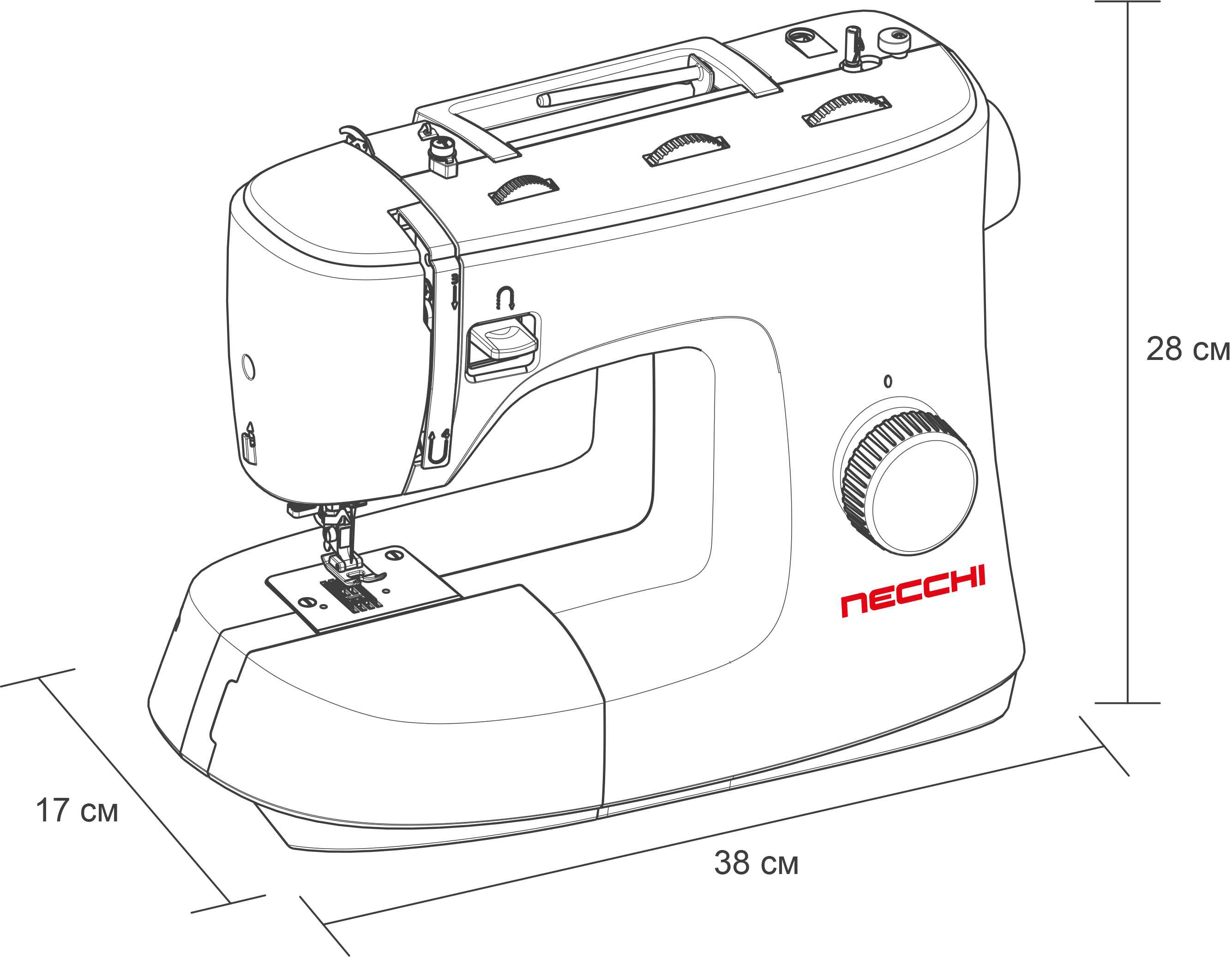 Швейная машина Necchi K432A 37 строчек