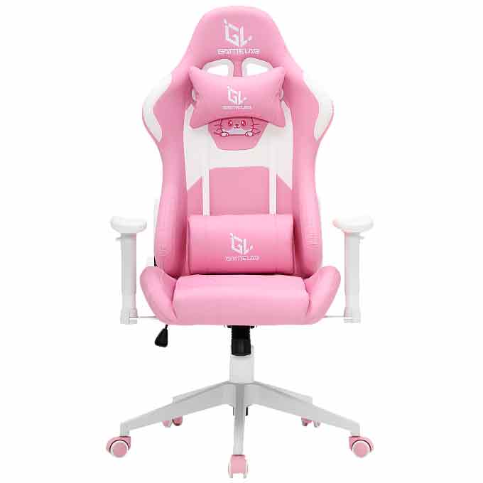 Купить Розовое игровое кресло Gamelab Kitty GL-630 экокожа в Донецке ...