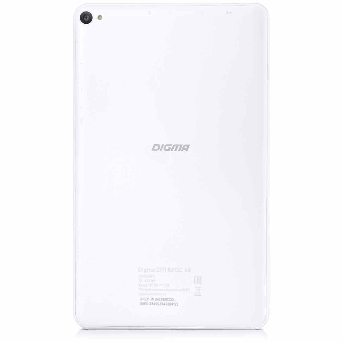 Планшет 8 дюймов Digma Citi 8313C 4G T310 3Gb/32Gb White