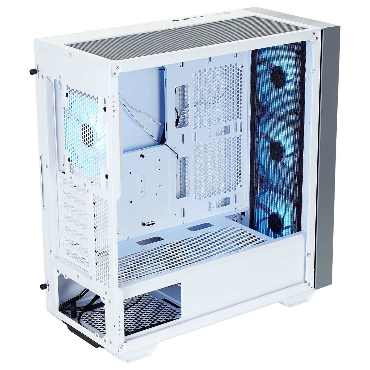 Игровой корпус для ПК Zone 51 MELD White 4x120мм ARGB + контроллер  подсветки, Full-tower