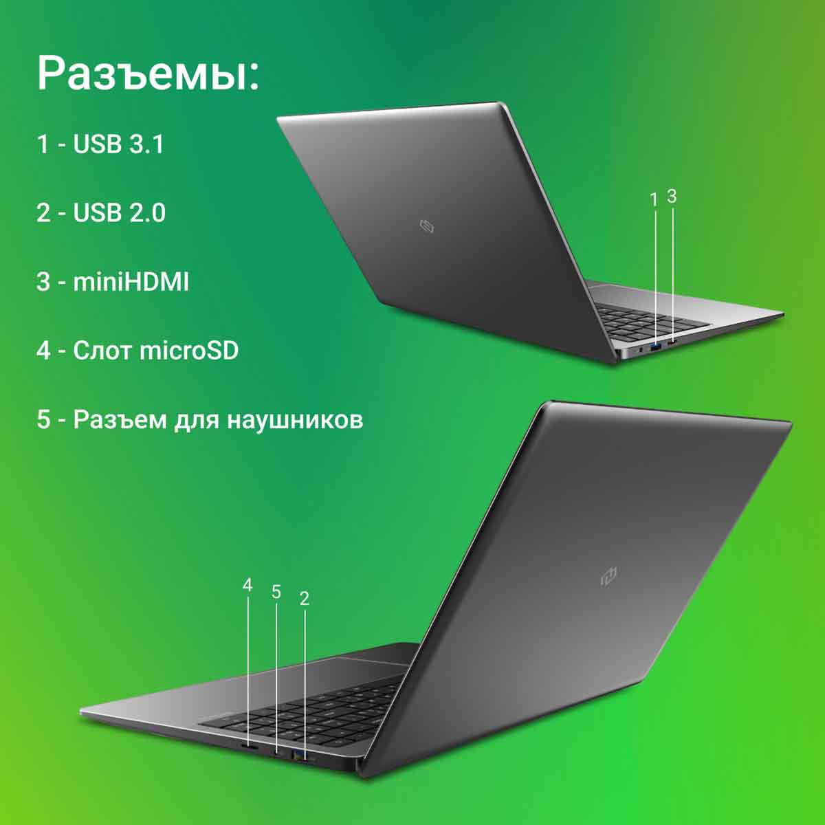 Ноутбук 15,6 дюймов Digma EVE P5850 IPS FHD/Intel Pentium/Win 11 Pro