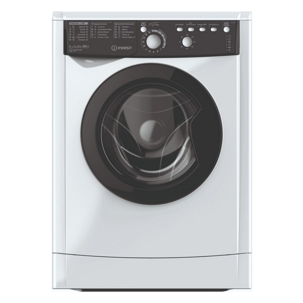 Стиральная машина автомат Indesit EWSB 5085 BK (CIS) с функцией  энергосбережения