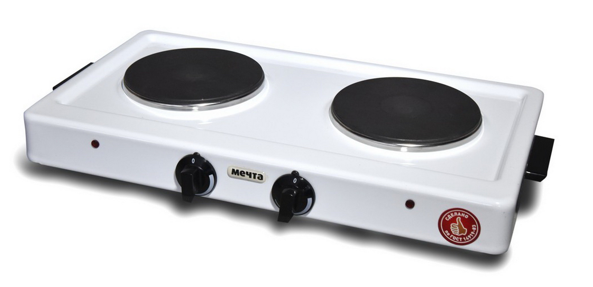 Электроплитка Мечта-211Ч белая [уценка - скол эмали]