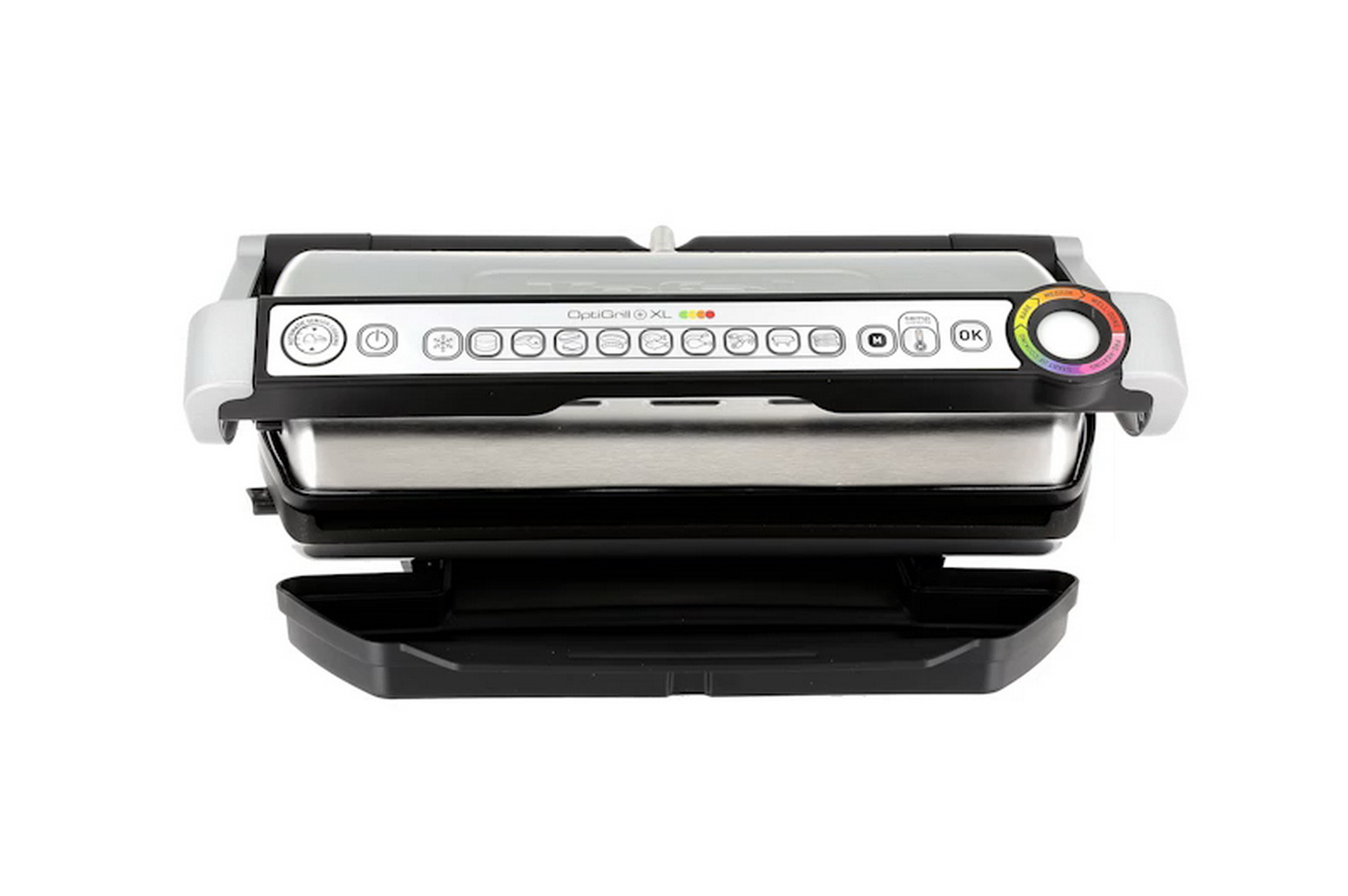 Tefal optigrill xl. Tefal Optigrill gc722d34. Электрогриль Tefal Optigrill+ XL gc722d34. Tefal Optigrill+ XL gc722d34 насадки. Электрогриль Tefal Optigrill+ gc722d34, серебристый.