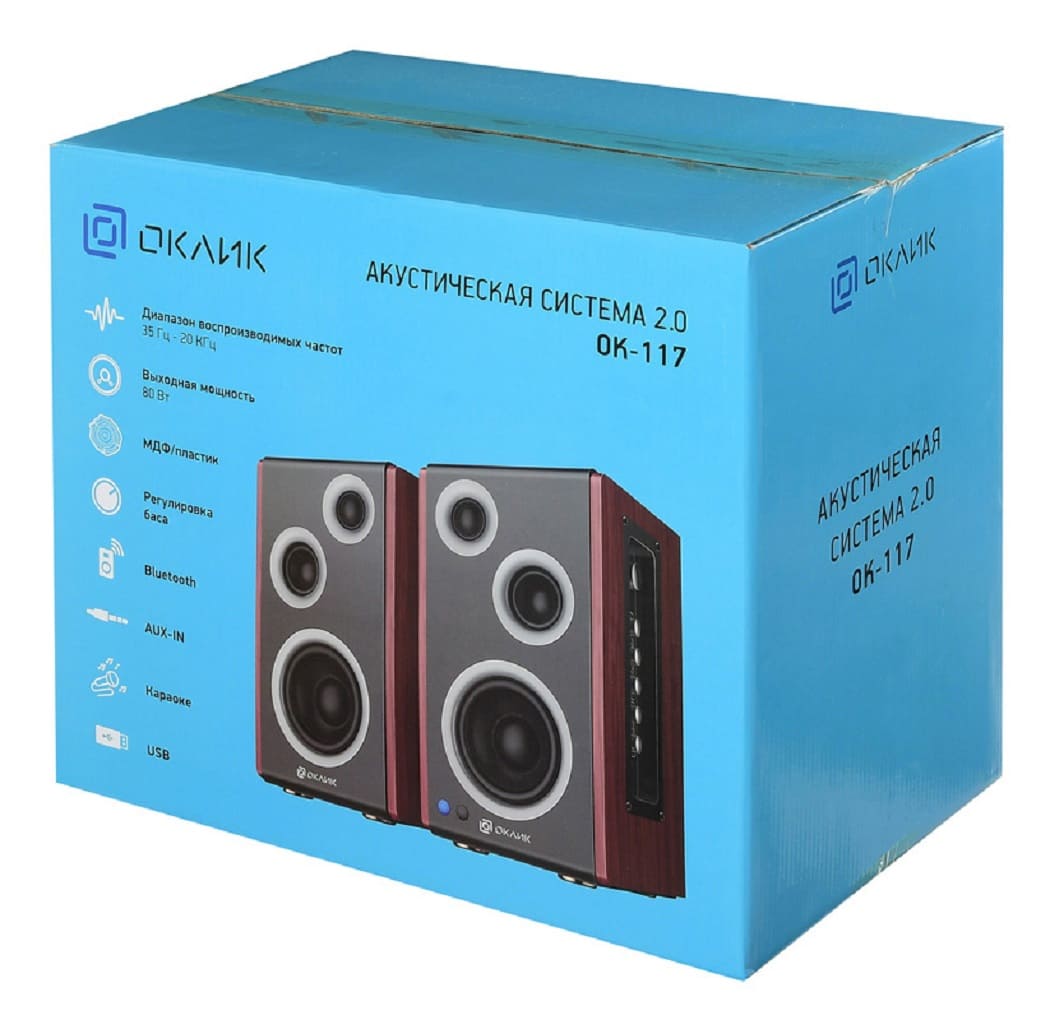 Колонки bluetooth Oklick OK-117 BT 2.0