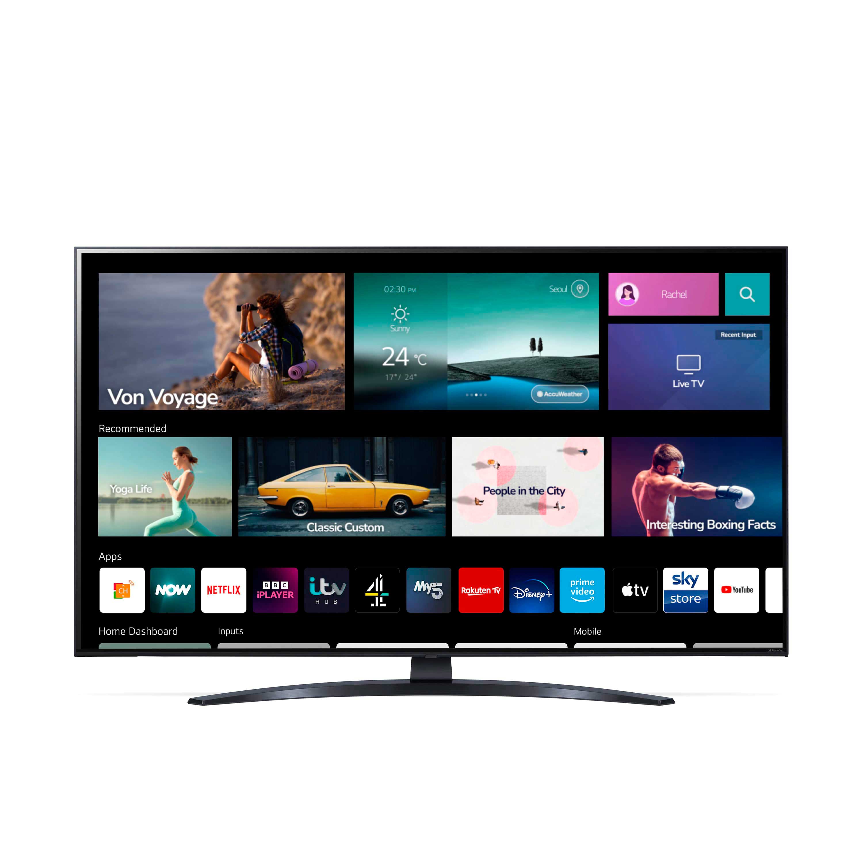 4K Телевизор SMART 55 дюймов LG 55NANO766QA.ARUB