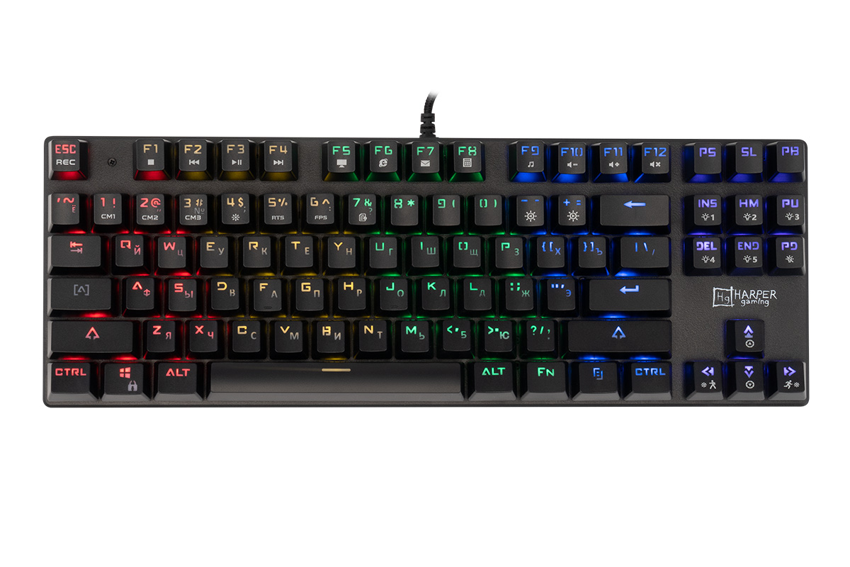 Клавиатура игровая скелетон HARPER GAMING GKB-P100