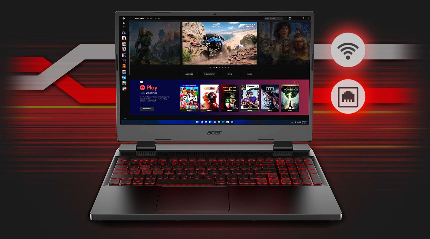 Игровой ноутбук 15.6 дюймов Acer Nitro 5 AN515-57-524E