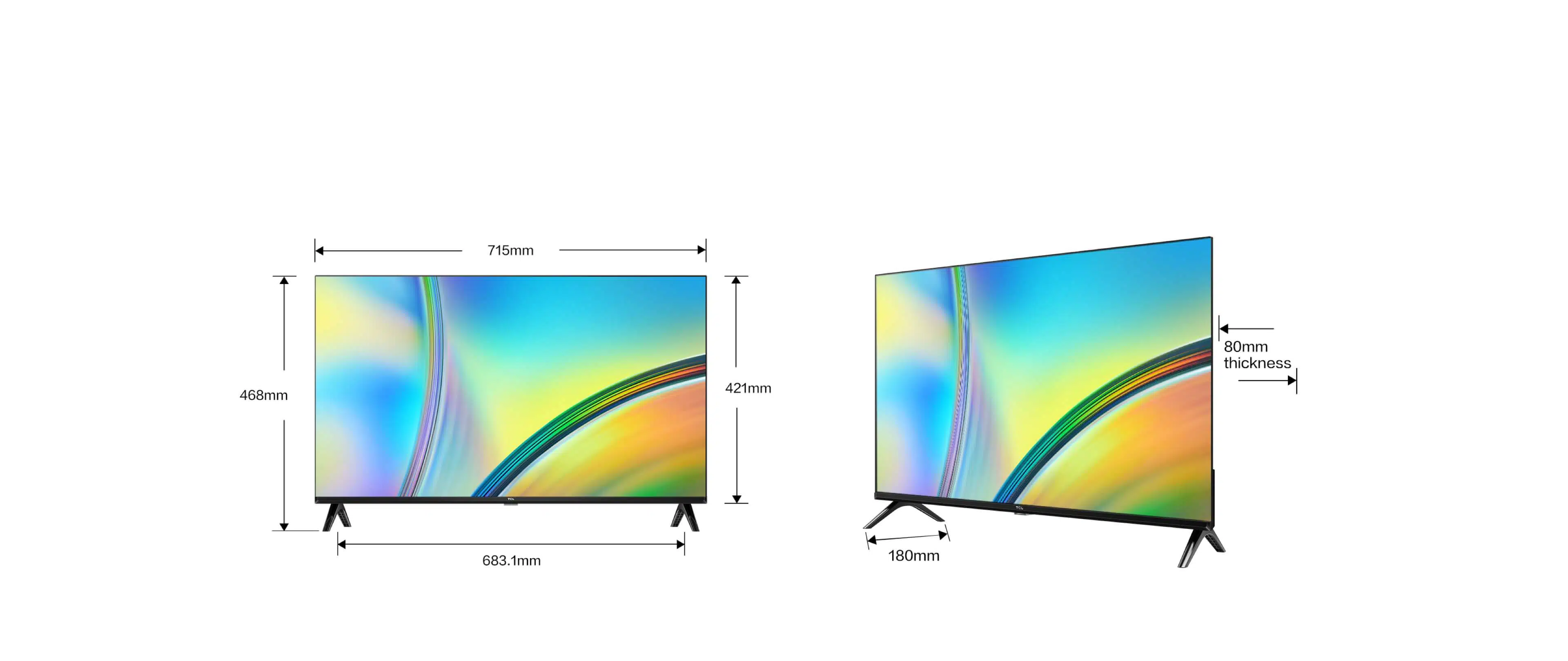 Телевизор led tcl 32s5400